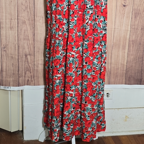 FARORO Sleeveless Long Boho Floral Halter Maxi Dresse Crochet Neck Size XL - Picture 12 of 15